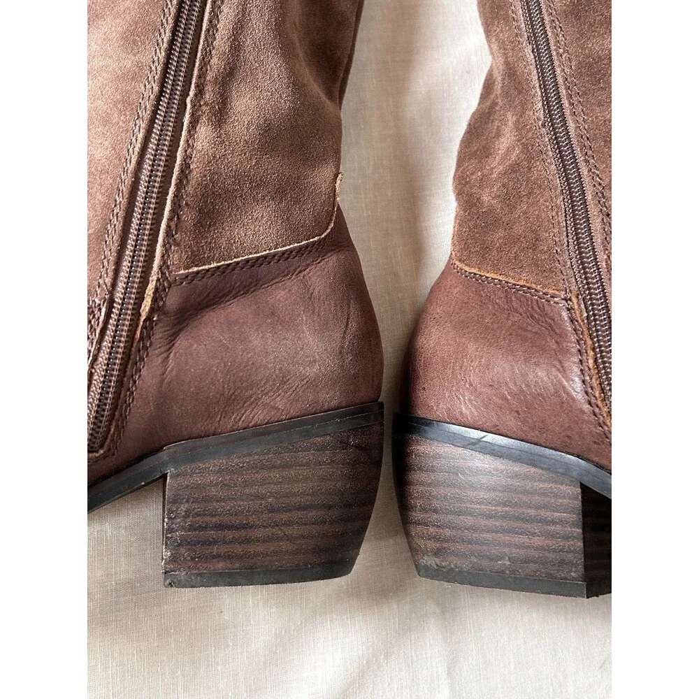 Lucky Brand Women's Komah Over-the-Knee Boot in Brown suede leatherSize 8.5 M